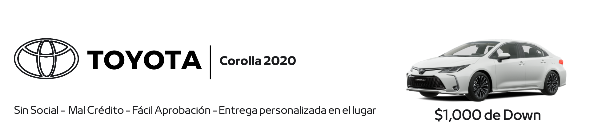 Toyotas en miami - $1,000 de Down - Financiamos Fácil (1)