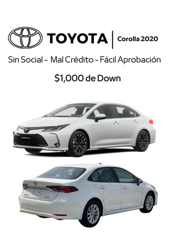 Toyotas en miami - $1,000 de Down - Financiamos Fácil (350 x 470 px) (1)